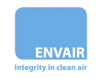 Envair logo in light blue